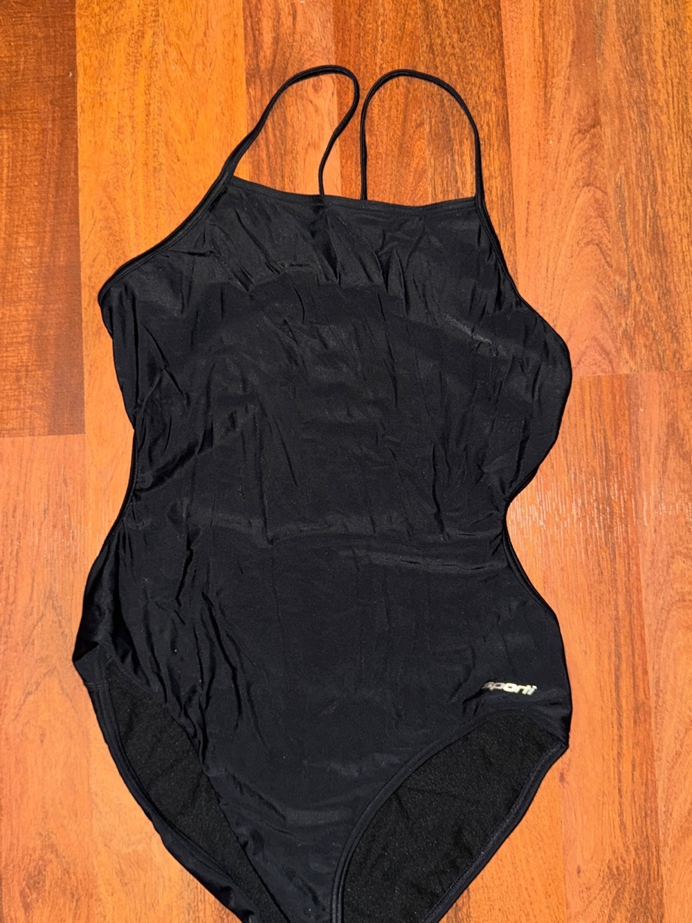 Black Sporti Hydrolast Microback One-Piece Swim Suit
